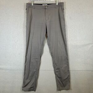 Birddogs Pants Mens 34x32 Khaki Chino Performance Grey Tan